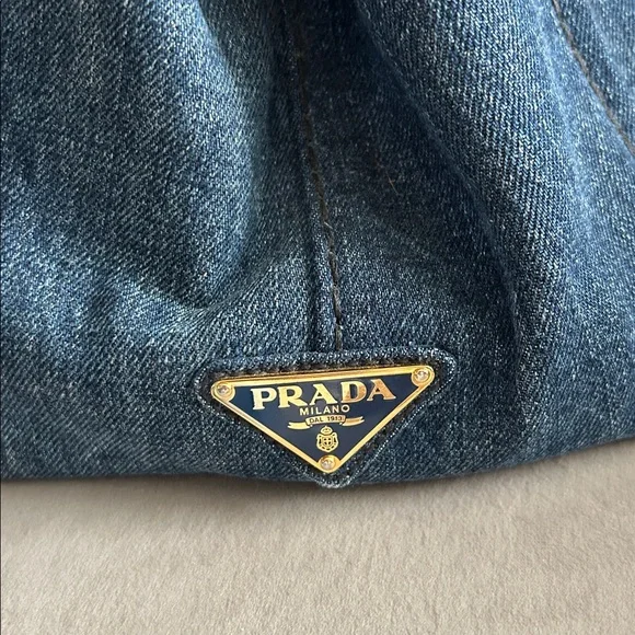 Prada Canapa Denim Tote – Lg | Authentic 💙 - Picture 4 of 17
